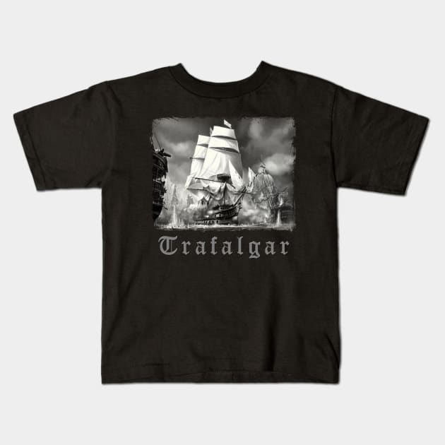 TRAFALGAR 1 Kids T-Shirt by MiroDesign